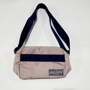 Duluth Trading Co Small Nylon Cross Body Bag Taupe